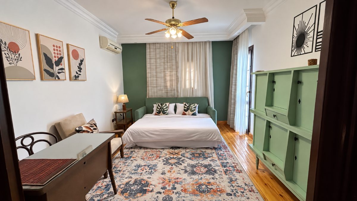 Third bedroom with the sofa bed opened out